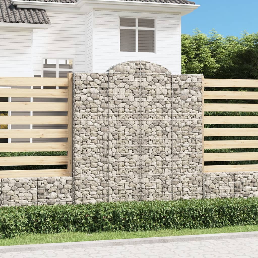 12 db íves horganyzott vas gabion kosár 200x50x220/240 cm 12 db íves horganyzott vas gabion kosár 200x50x220/240 cm
