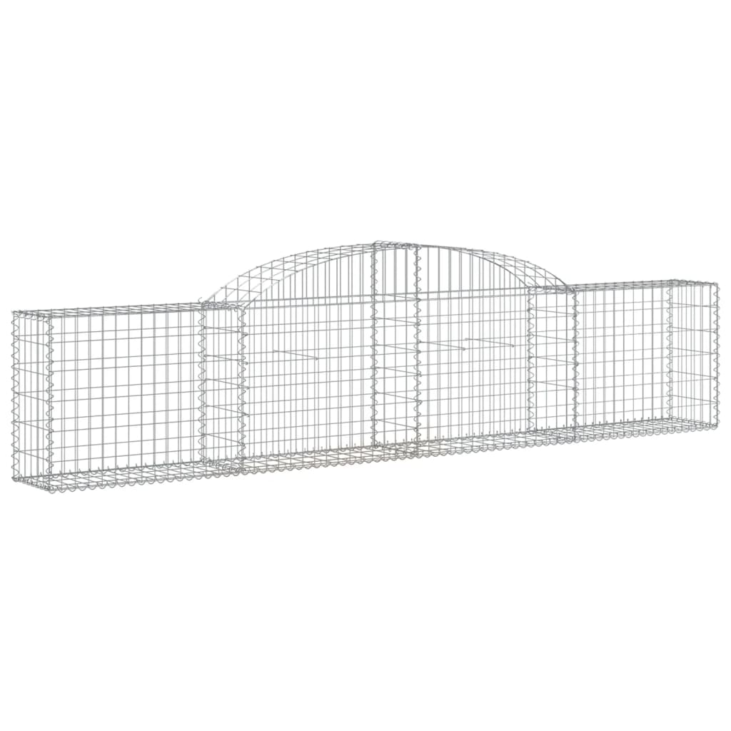 3 db íves horganyzott vas gabion kosár 300x30x60/80 cm