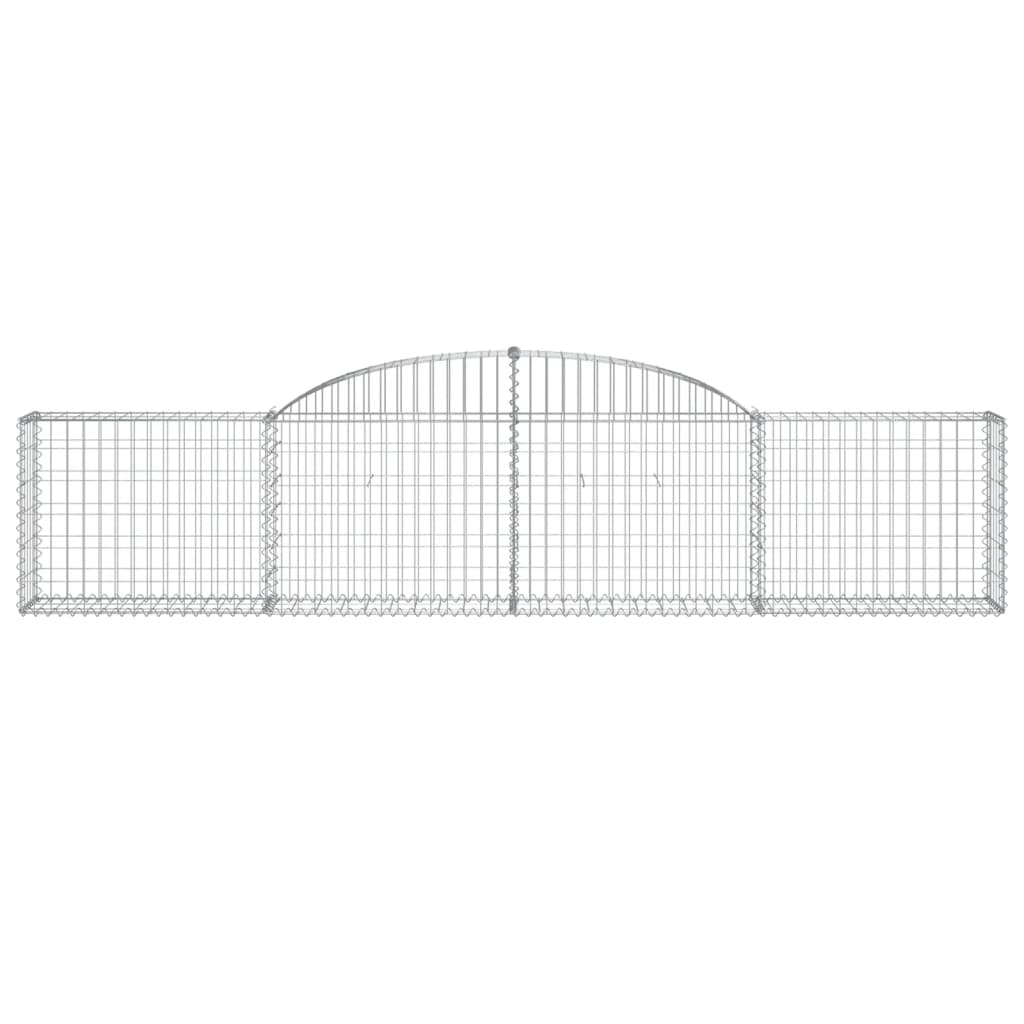 12 db íves horganyzott vas gabion kosár 300x30x60/80 cm