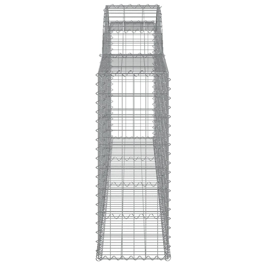 17 db íves horganyzott vas gabion kosár 300x30x80/100 cm