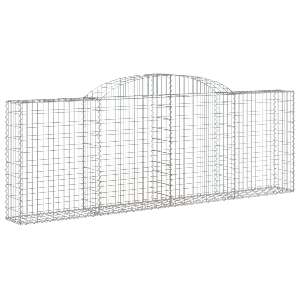 7 db íves horganyzott vas gabion kosár 300 x 30 x 100/120 cm
