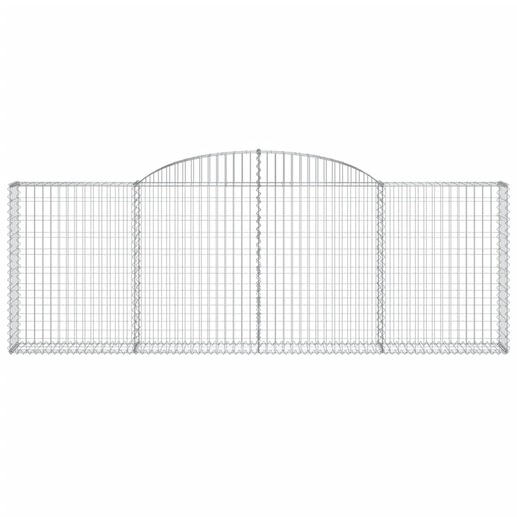 11 db íves horganyzott vas gabion kosár 300 x 30 x 100/120 cm