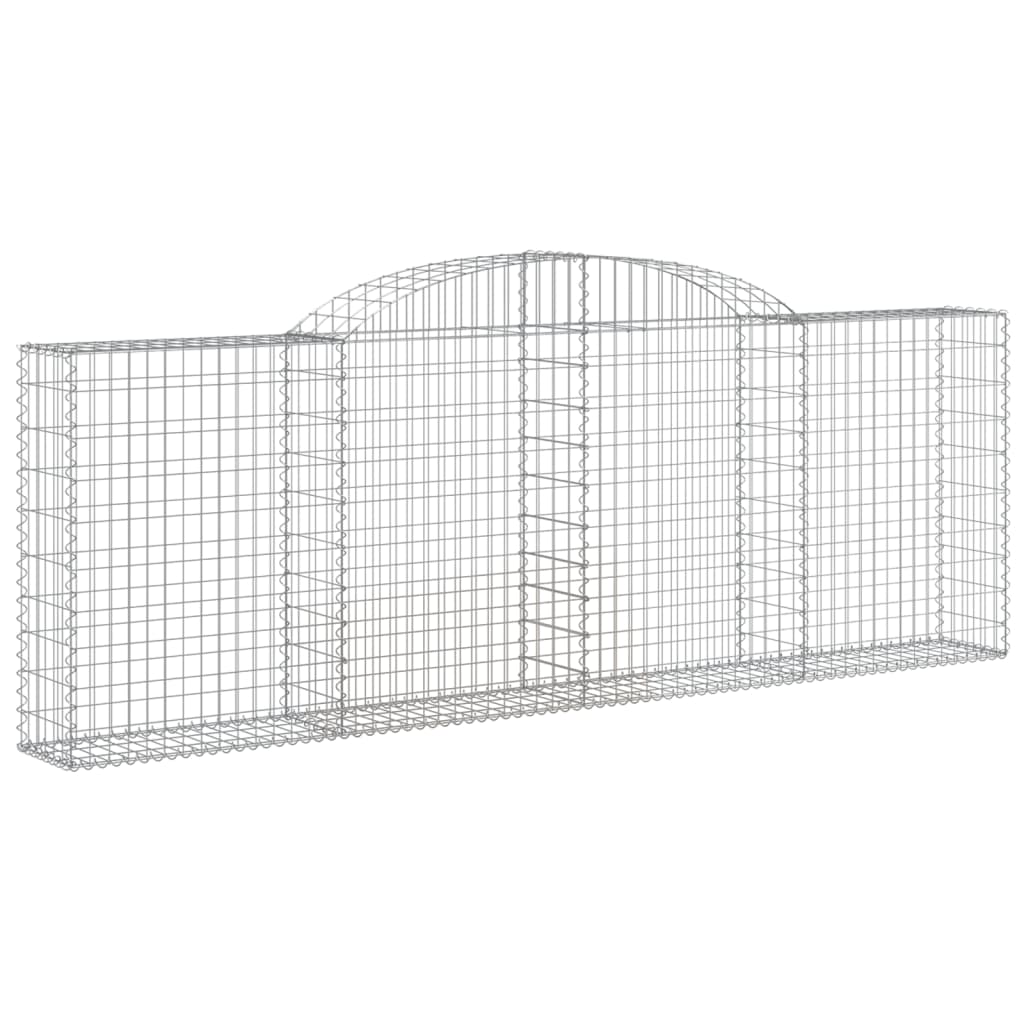 12 db íves horganyzott vas gabion kosár 300 x 30 x 100/120 cm