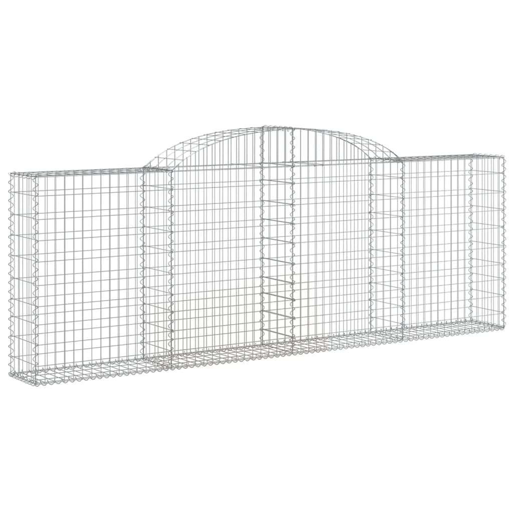17 db íves horganyzott vas gabion kosár 300 x 30 x 100/120 cm