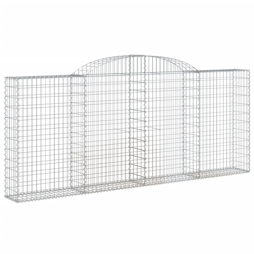 11 db íves horganyzott vas gabion kosár 300x30x120/140 cm