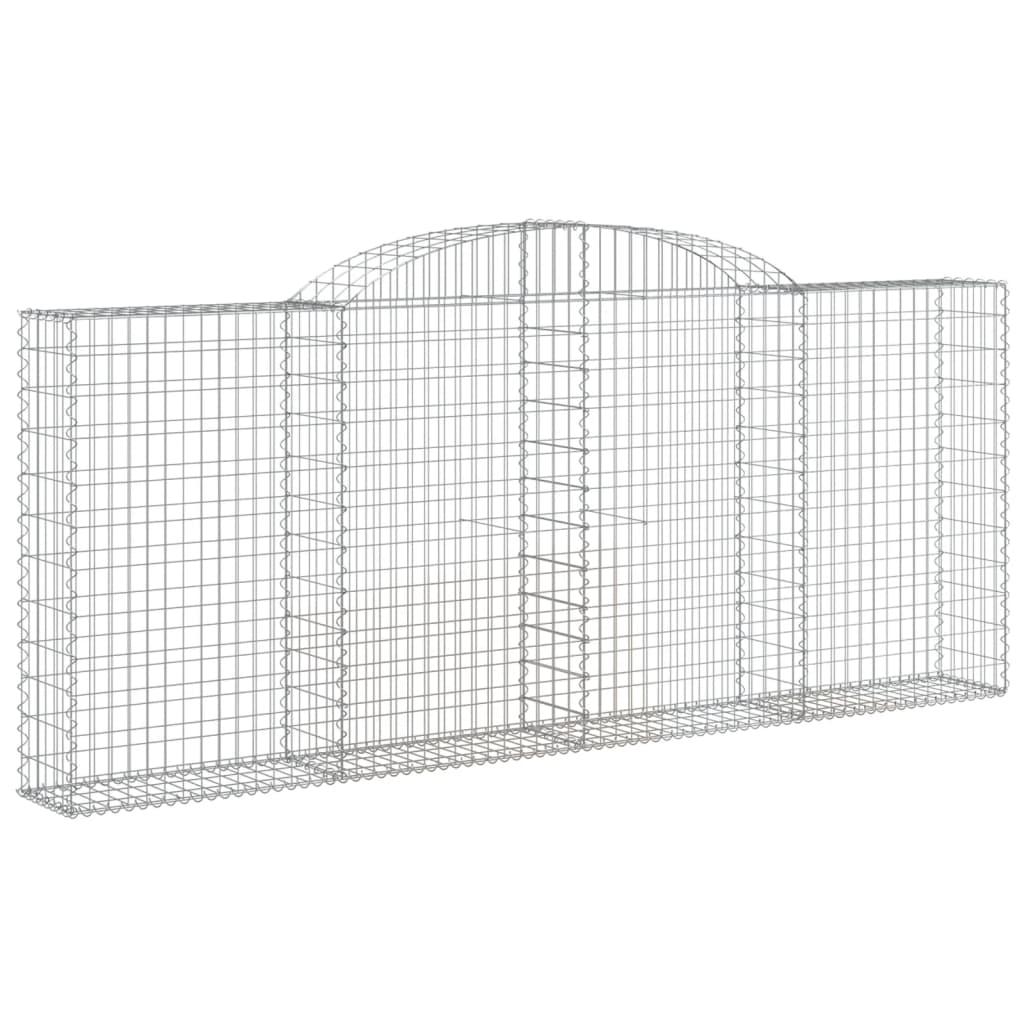 12 db íves horganyzott vas gabion kosár 300x30x120/140 cm