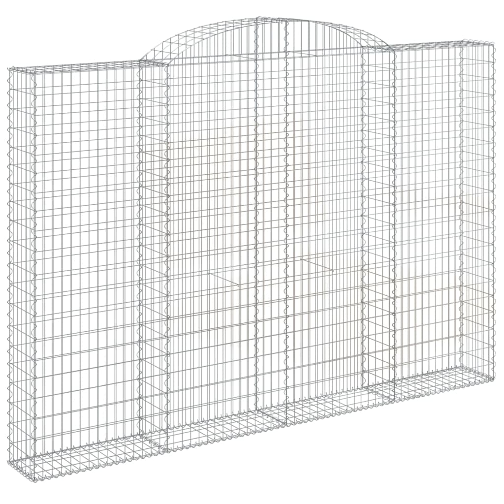 2 db íves horganyzott vas gabion kosár 300 x 30 x 200/220 cm