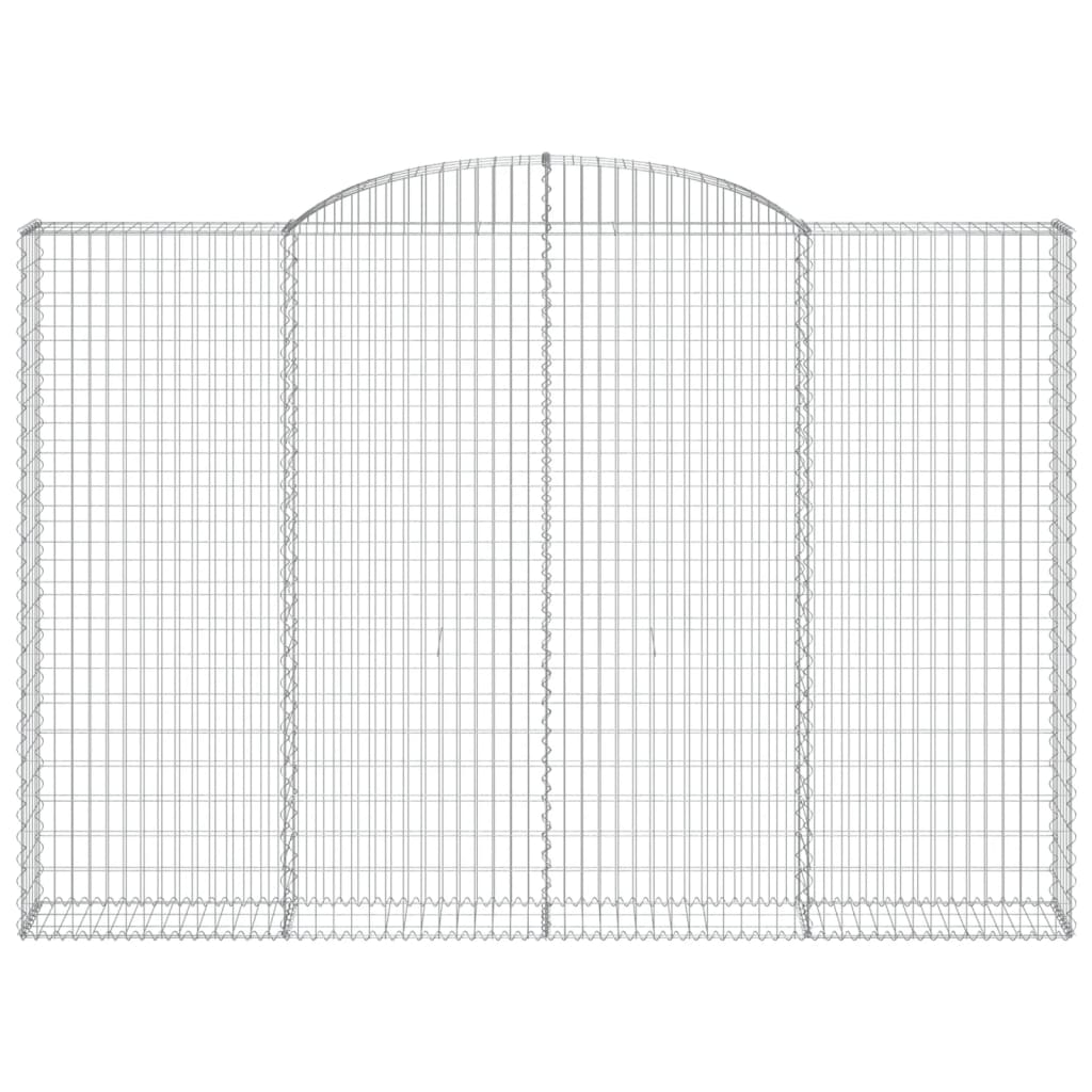 2 db íves horganyzott vas gabion kosár 300 x 30 x 200/220 cm