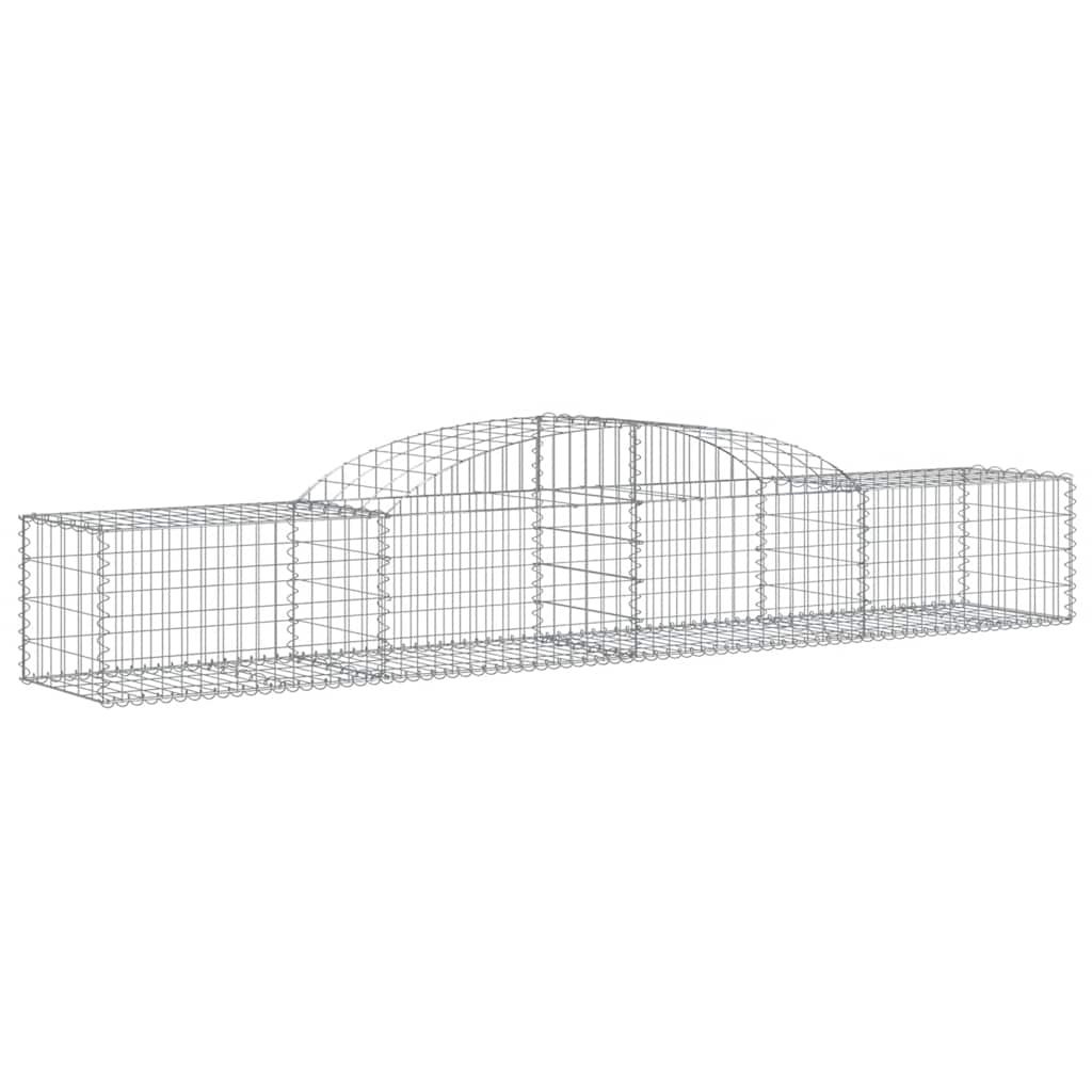 2 db íves horganyzott vas gabion kosár 300x50x40/60 cm