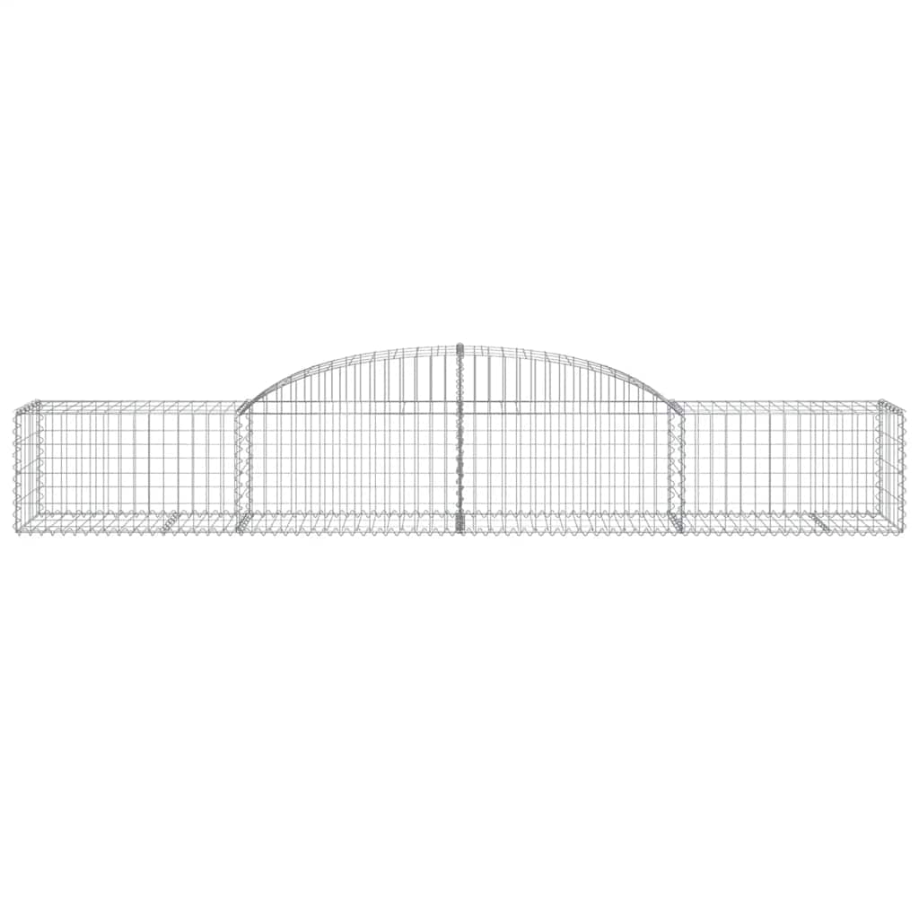 2 db íves horganyzott vas gabion kosár 300x50x40/60 cm