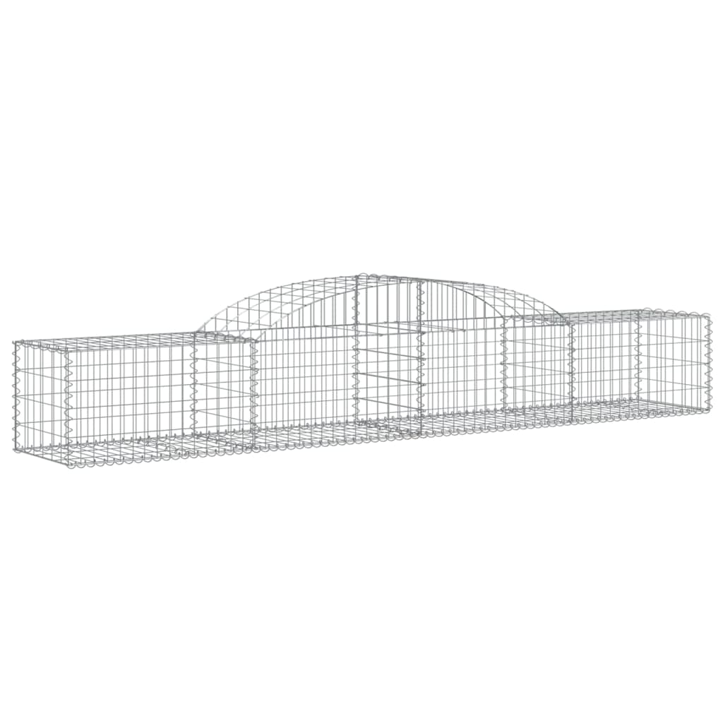 3 db íves horganyzott vas gabion kosár 300x50x40/60 cm