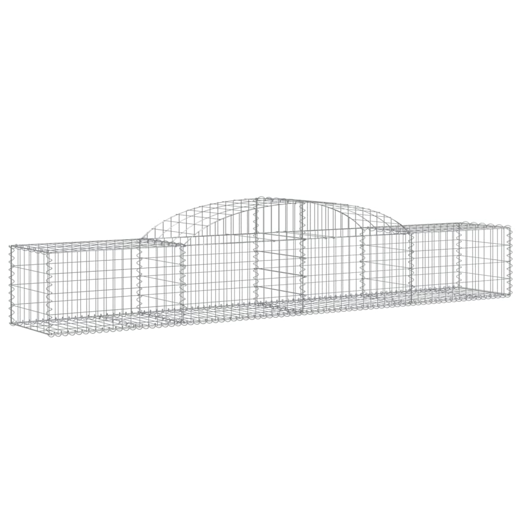17 db íves horganyzott vas gabion kosár 300x50x40/60 cm