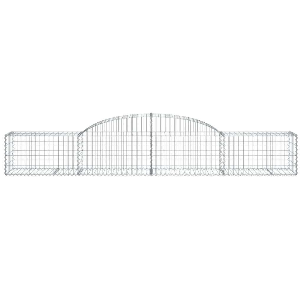 17 db íves horganyzott vas gabion kosár 300x50x40/60 cm