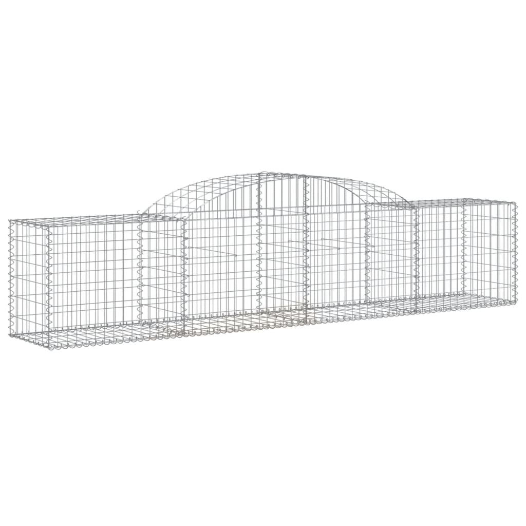 3 db íves horganyzott vas gabion kosár 300x50x60/80 cm