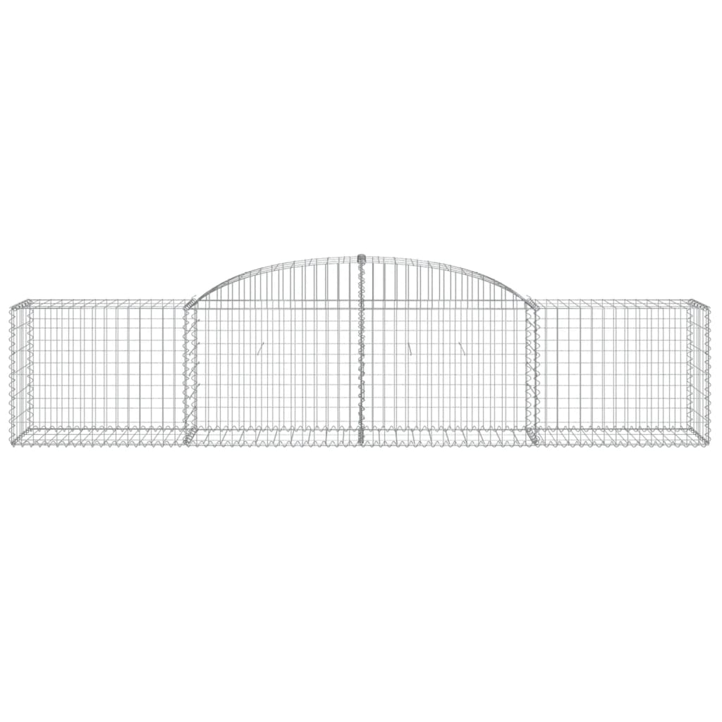 3 db íves horganyzott vas gabion kosár 300x50x60/80 cm
