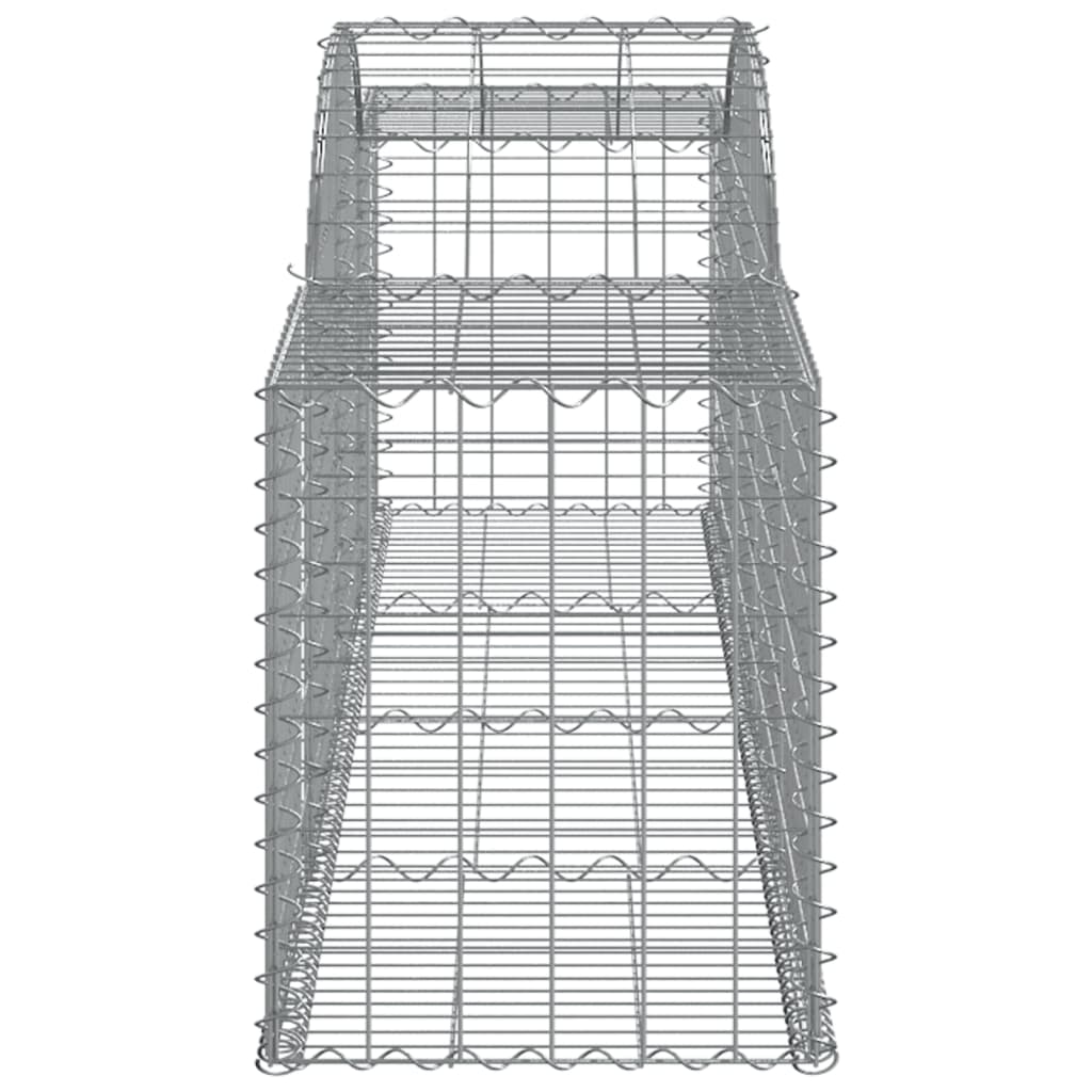 13 db íves horganyzott vas gabion kosár 300x50x60/80 cm