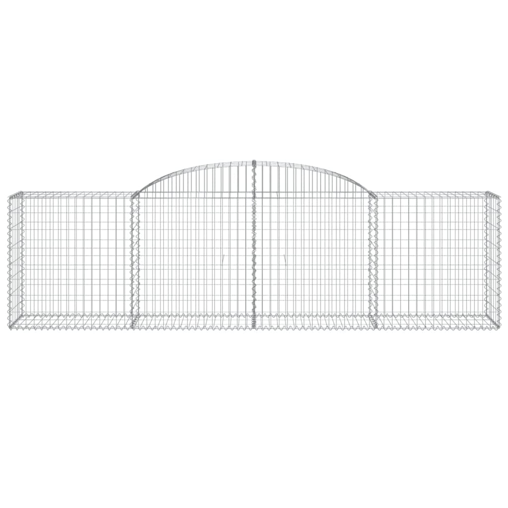 10 db íves horganyzott vas gabion kosár 300x50x80/100 cm