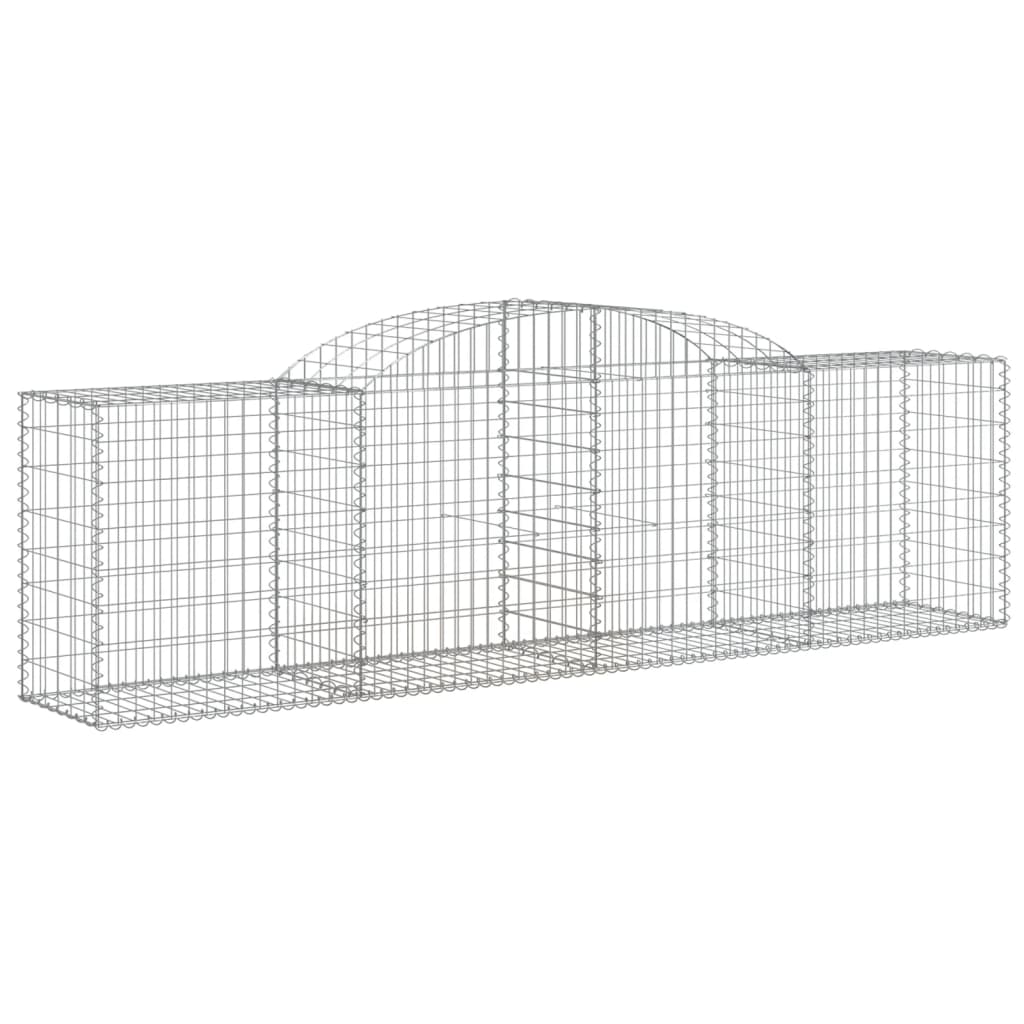 17 db íves horganyzott vas gabion kosár 300x50x80/100 cm