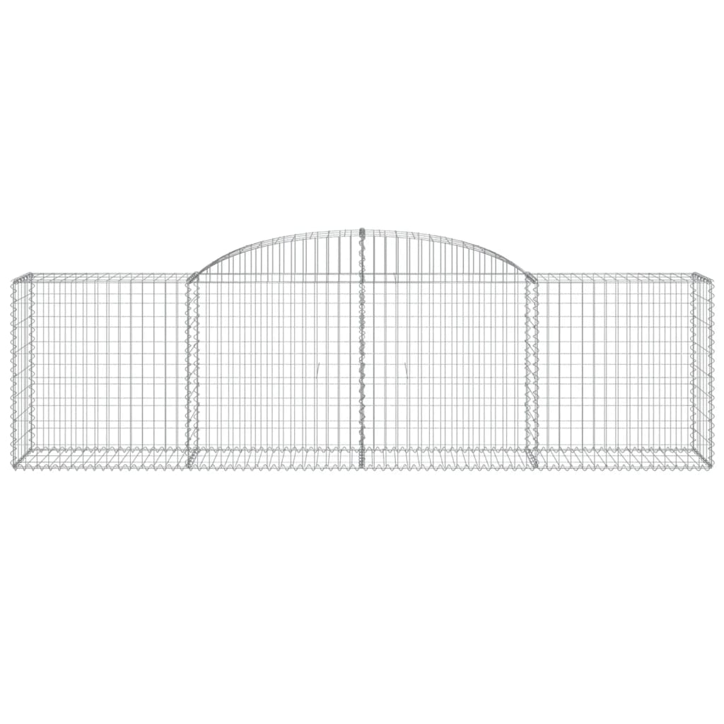 17 db íves horganyzott vas gabion kosár 300x50x80/100 cm