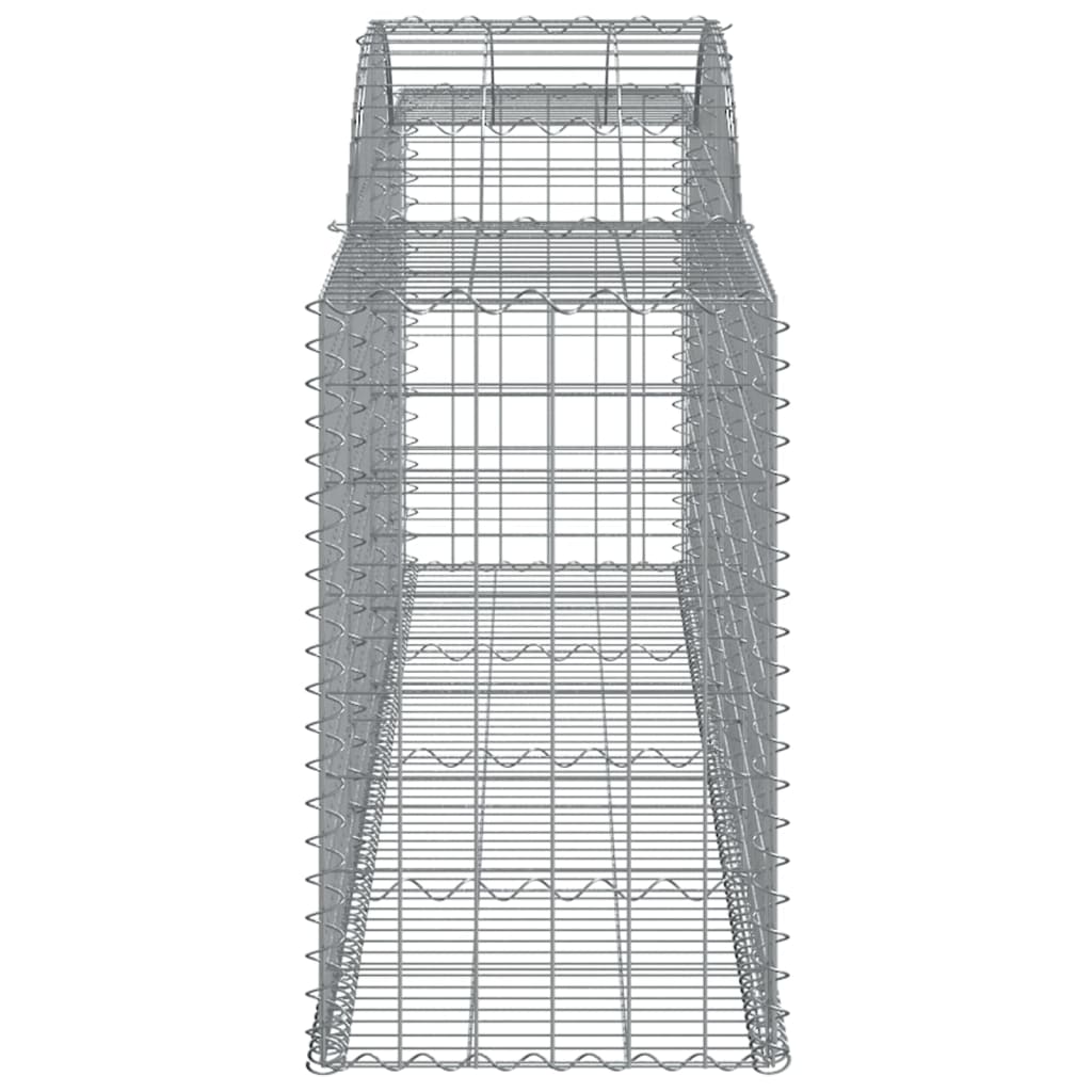 17 db íves horganyzott vas gabion kosár 300x50x80/100 cm