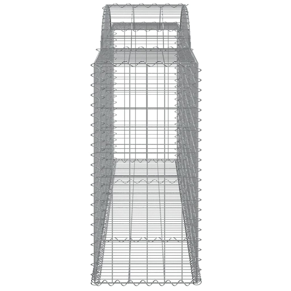 2 db íves horganyzott vas gabion kosár 300 x 50 x 100/120 cm