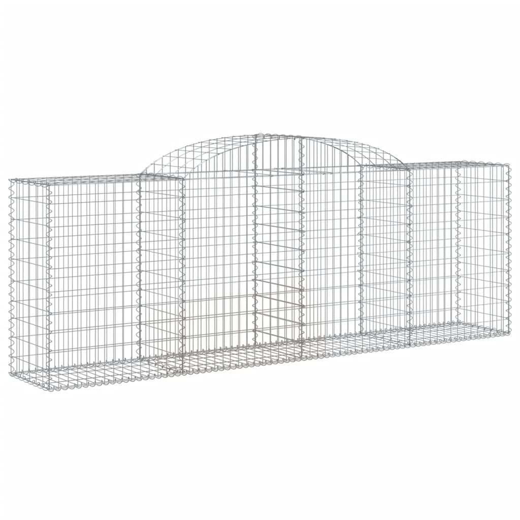 10 db íves horganyzott vas gabion kosár 300 x 50 x 100/120 cm