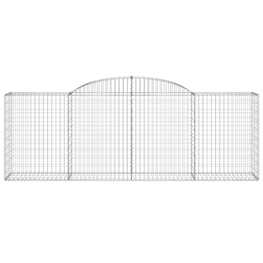 12 db íves horganyzott vas gabion kosár 300 x 50 x 100/120 cm