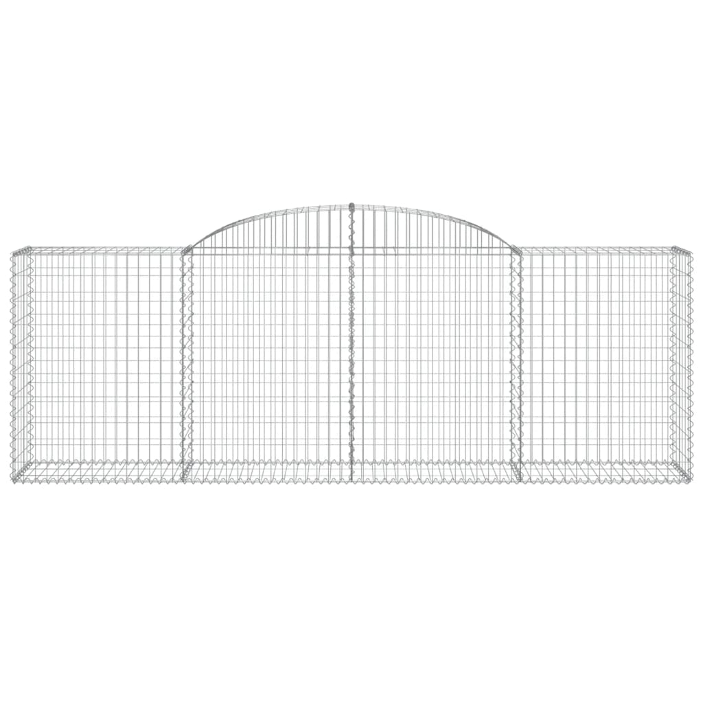 15 db íves horganyzott vas gabion kosár 300 x 50 x 100/120 cm