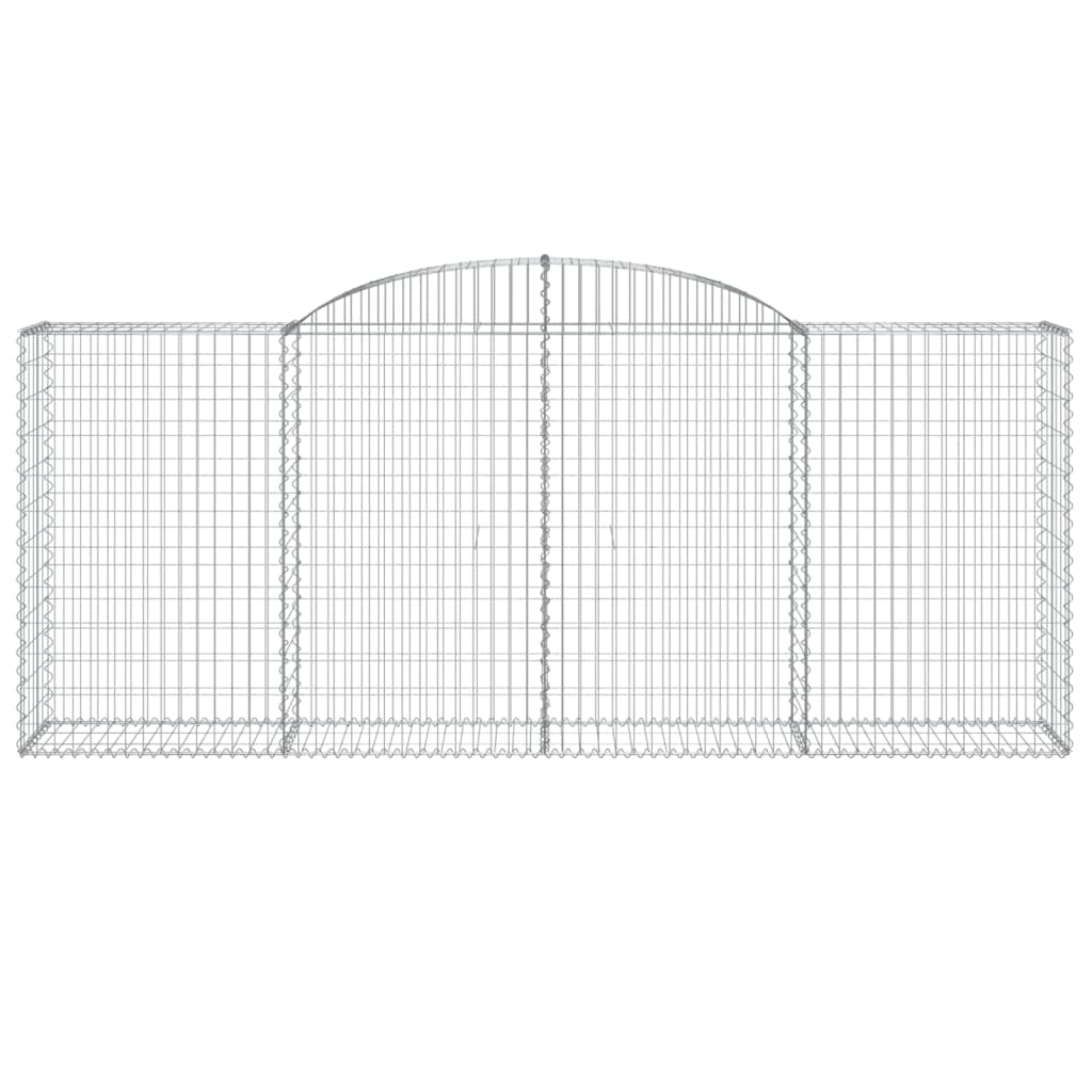 3 db íves horganyzott vas gabion kosár 300x50x120/140 cm