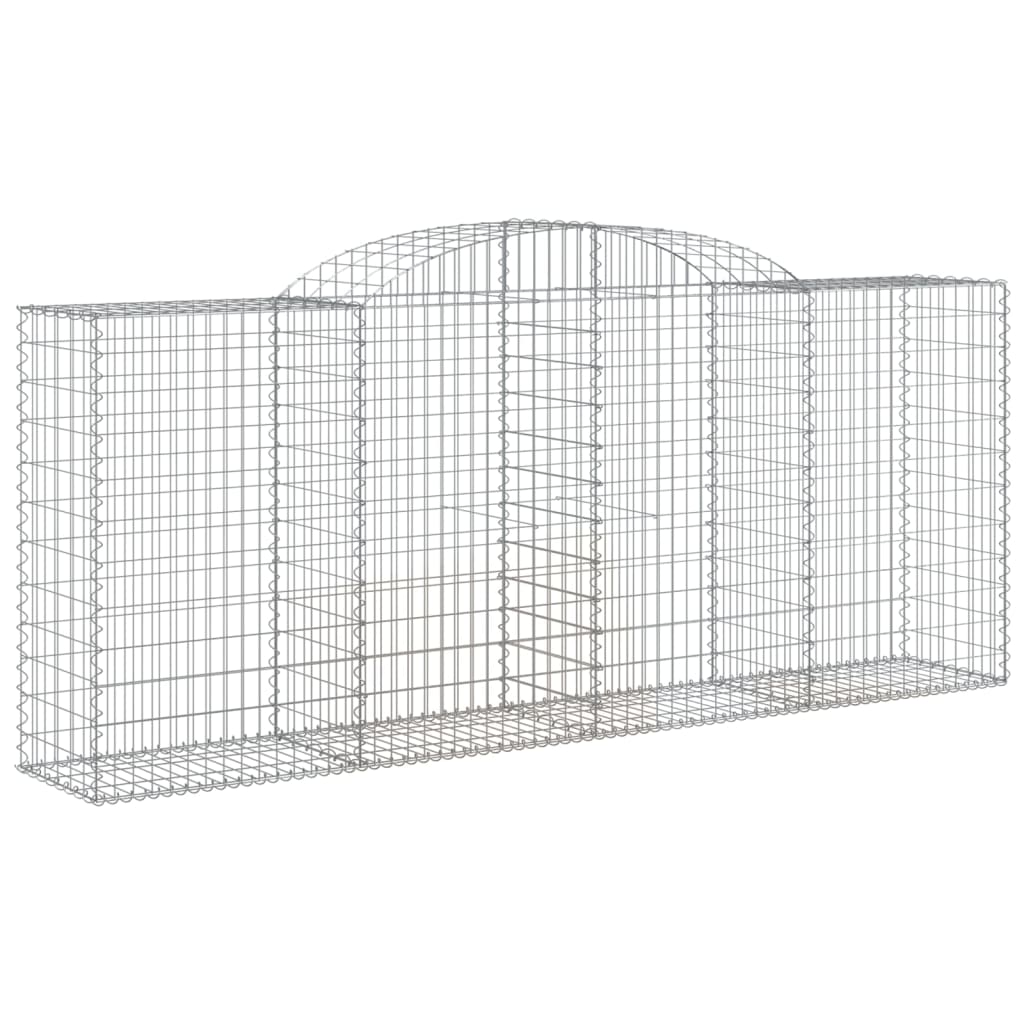 4 db íves horganyzott vas gabion kosár 300x50x120/140 cm