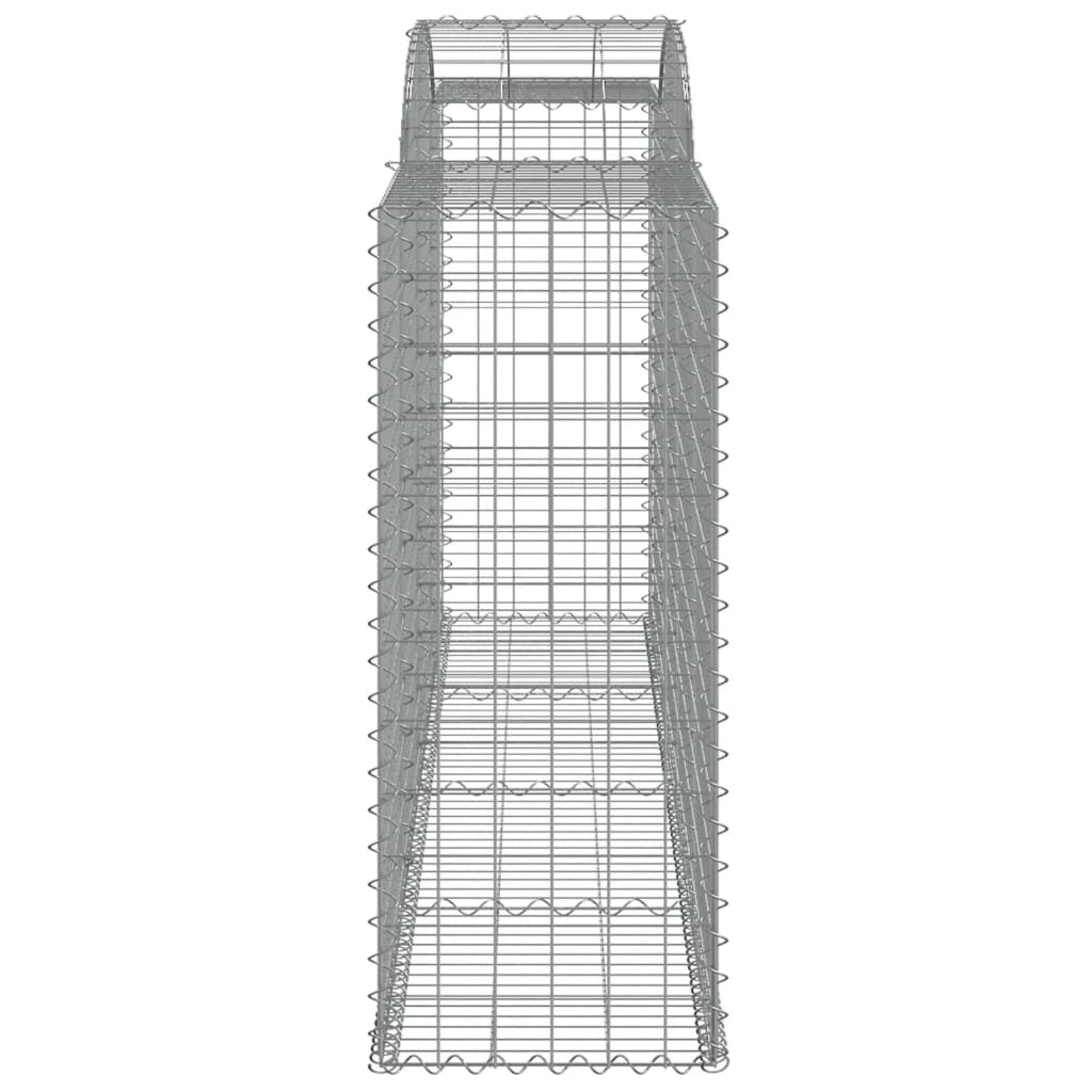 4 db íves horganyzott vas gabion kosár 300x50x120/140 cm