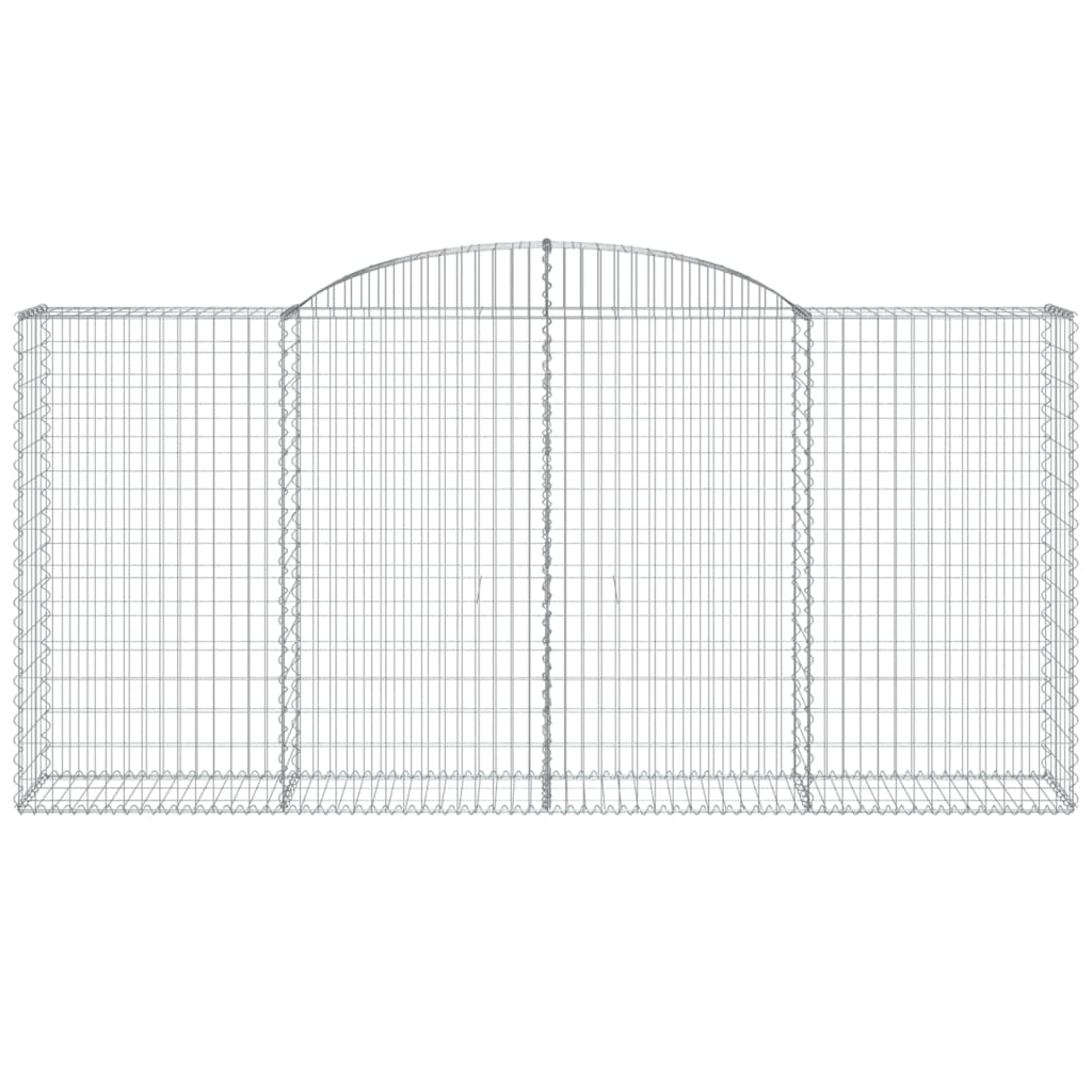 3 db íves horganyzott vas gabion kosár 300x50x140/160 cm