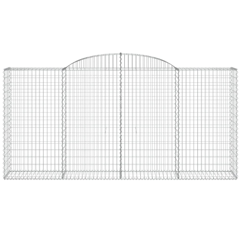 8 db íves horganyzott vas gabion kosár 300x50x140/160 cm