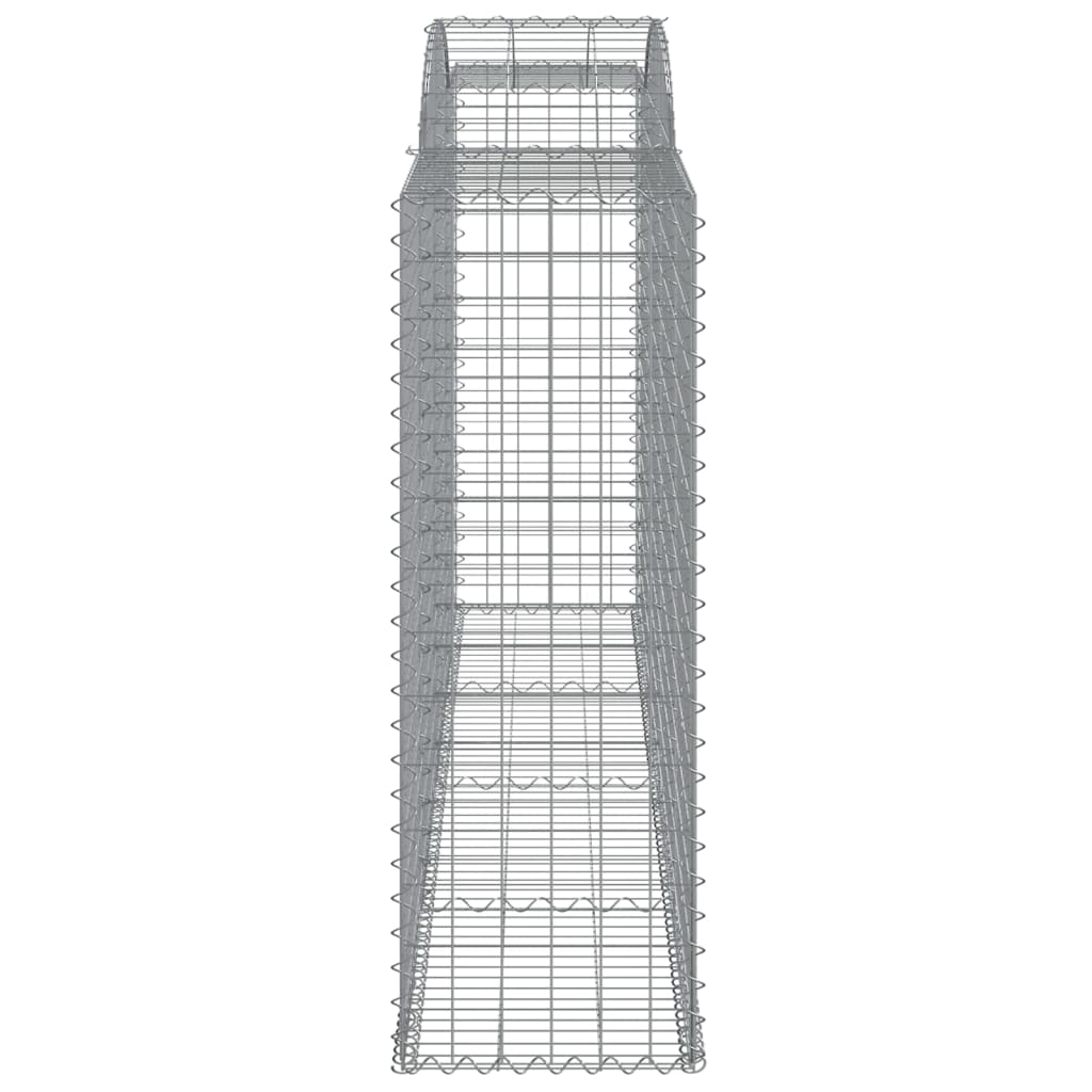 8 db íves horganyzott vas gabion kosár 300x50x140/160 cm
