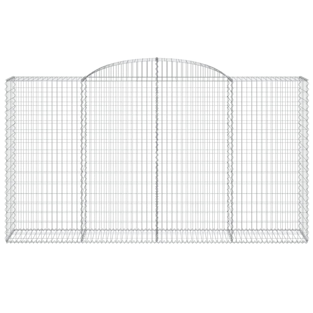 3 db íves horganyzott vas gabion kosár 300x50x160/180 cm