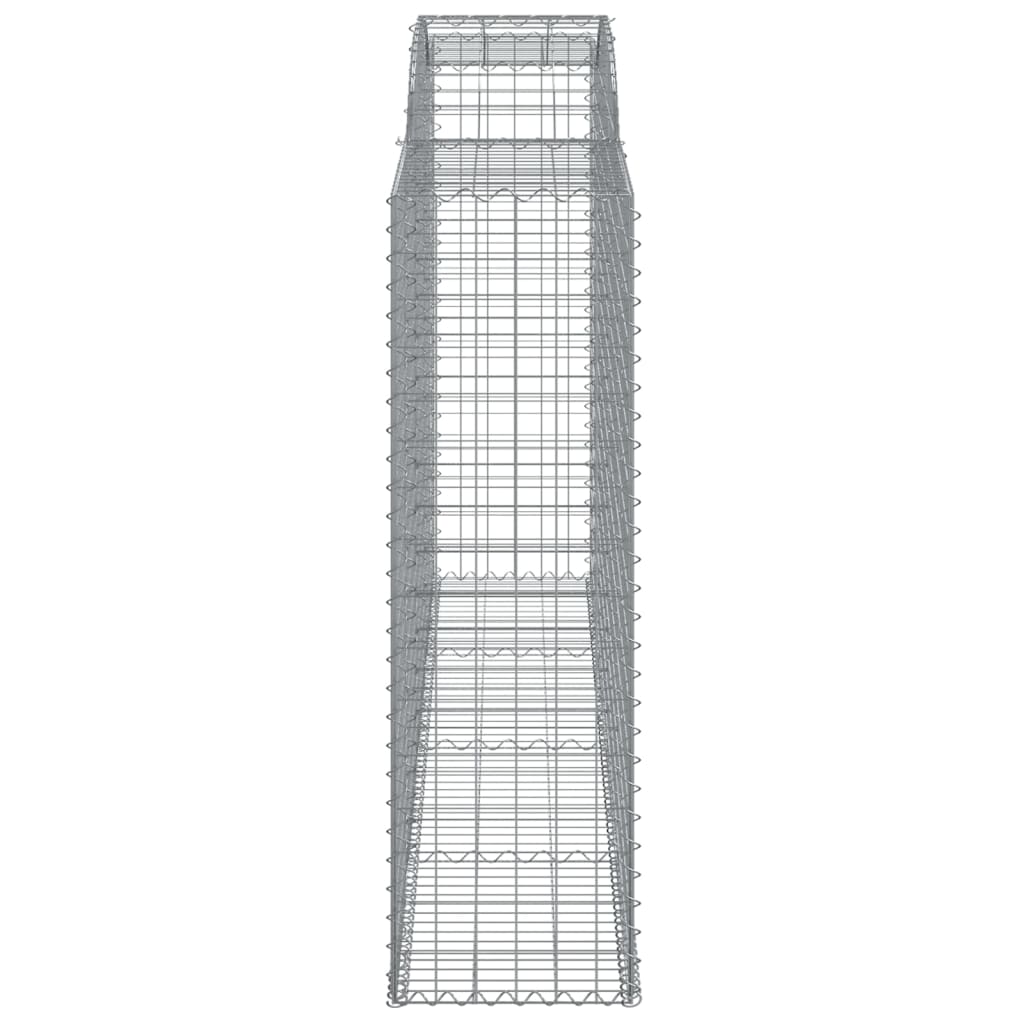 3 db íves horganyzott vas gabion kosár 300x50x160/180 cm