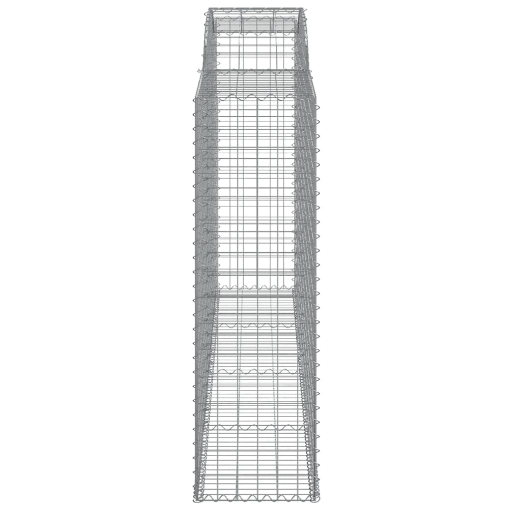 4 db íves horganyzott vas gabion kosár 300x50x160/180 cm