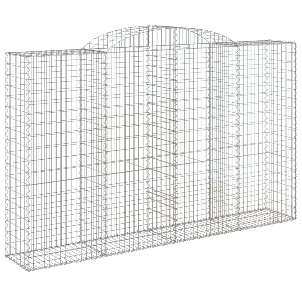 4 db íves horganyzott vas gabion kosár 300x50x180/200 cm