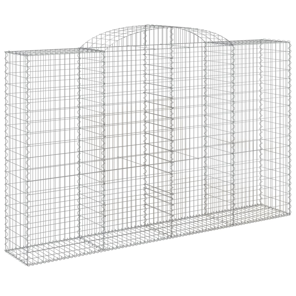 8 db íves horganyzott vas gabion kosár 300x50x180/200 cm