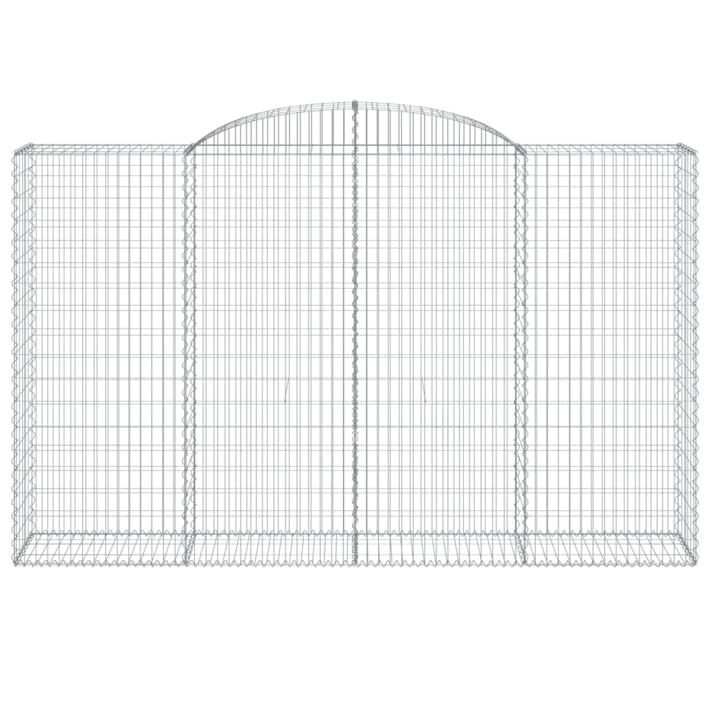 8 db íves horganyzott vas gabion kosár 300x50x180/200 cm