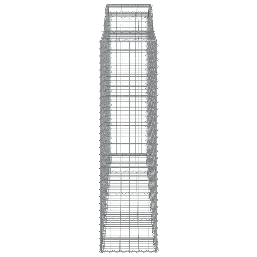 8 db íves horganyzott vas gabion kosár 300x50x180/200 cm