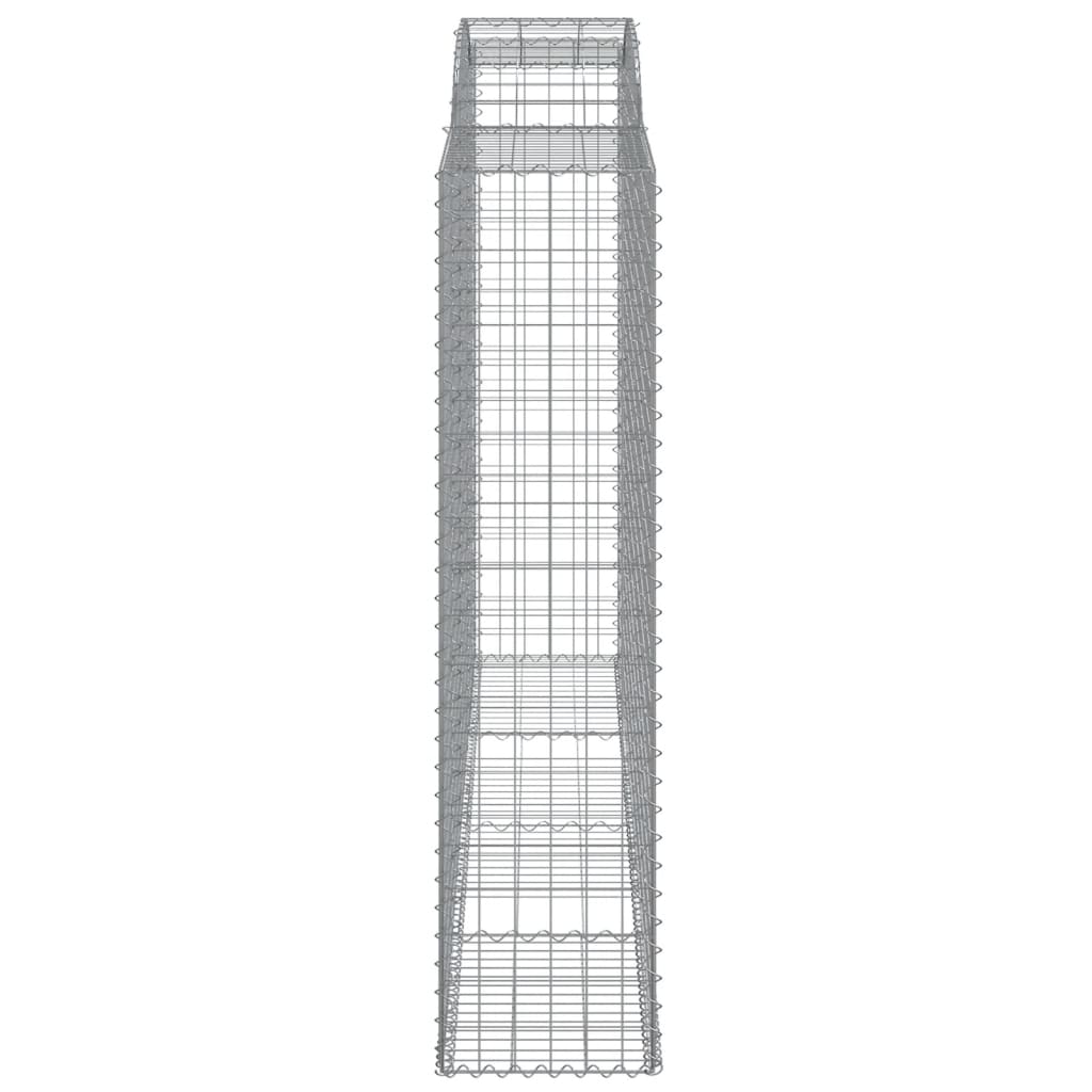 6 db íves horganyzott vas gabion kosár 300x50x200/220 cm