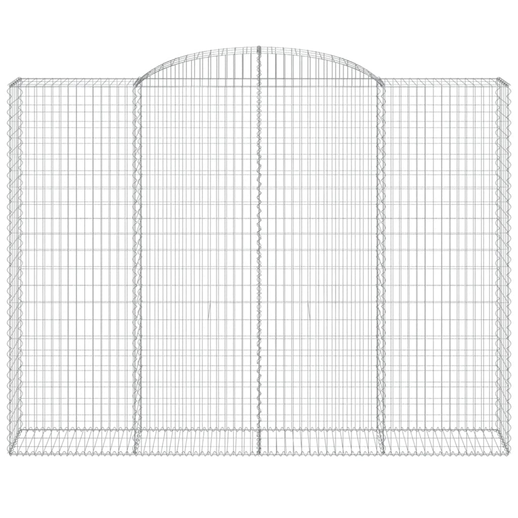3 db íves horganyzott vas gabion kosár 300x50x220/240 cm