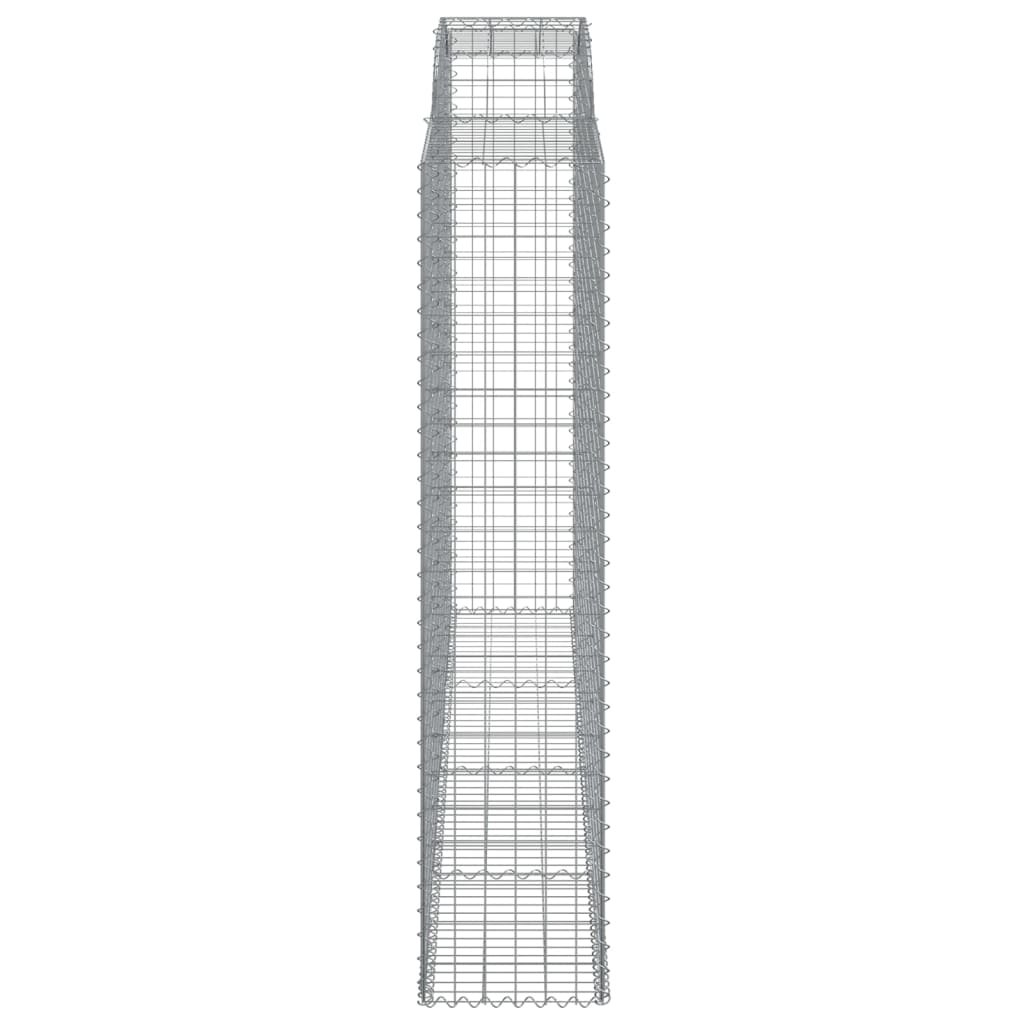 3 db íves horganyzott vas gabion kosár 300x50x220/240 cm