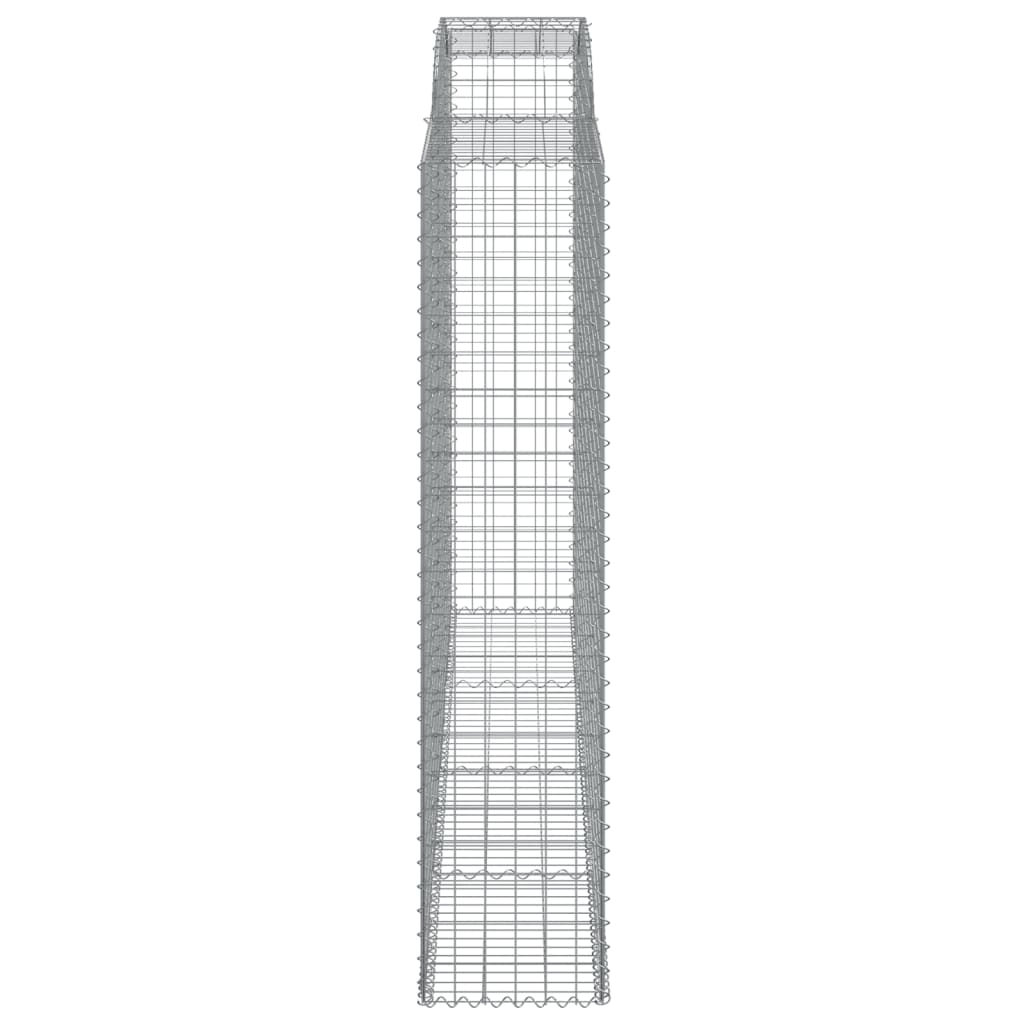 7 db íves horganyzott vas gabion kosár 300x50x220/240 cm
