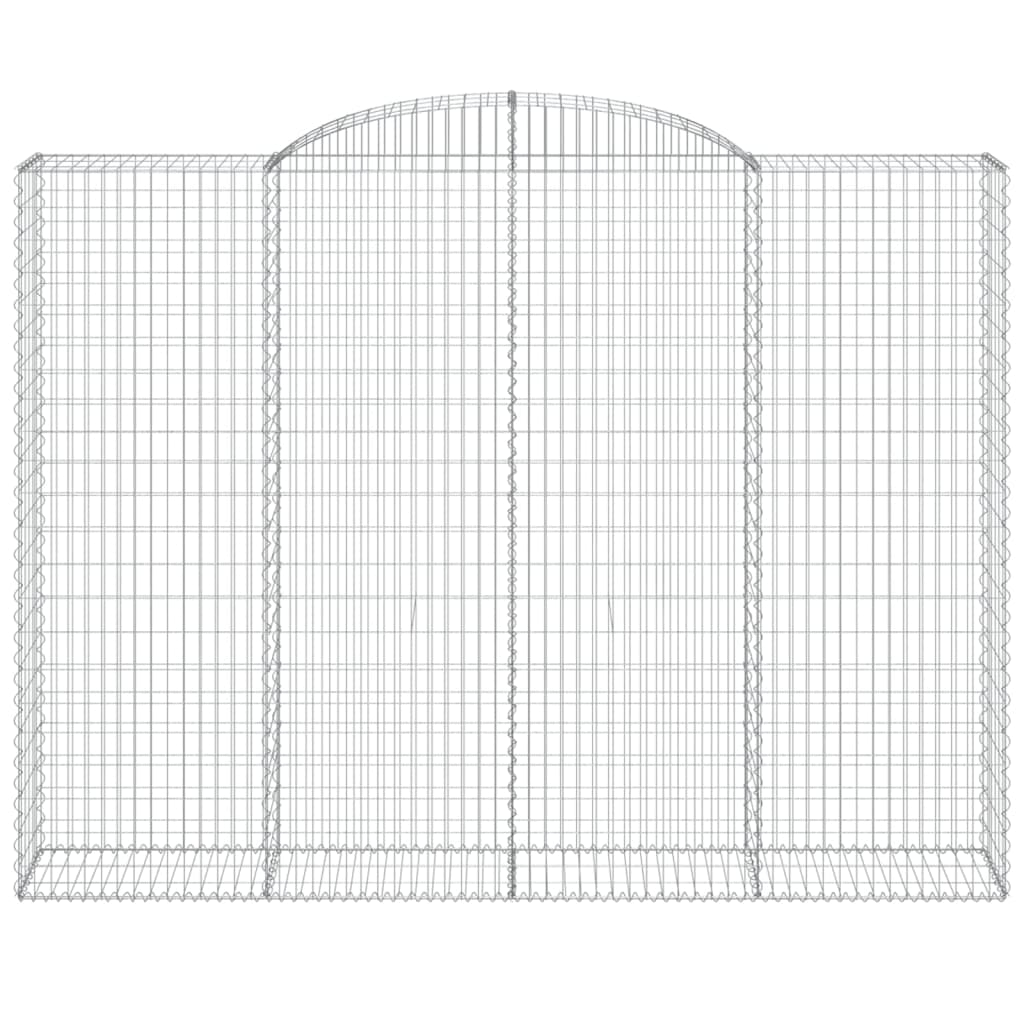 8 db íves horganyzott vas gabion kosár 300x50x220/240 cm