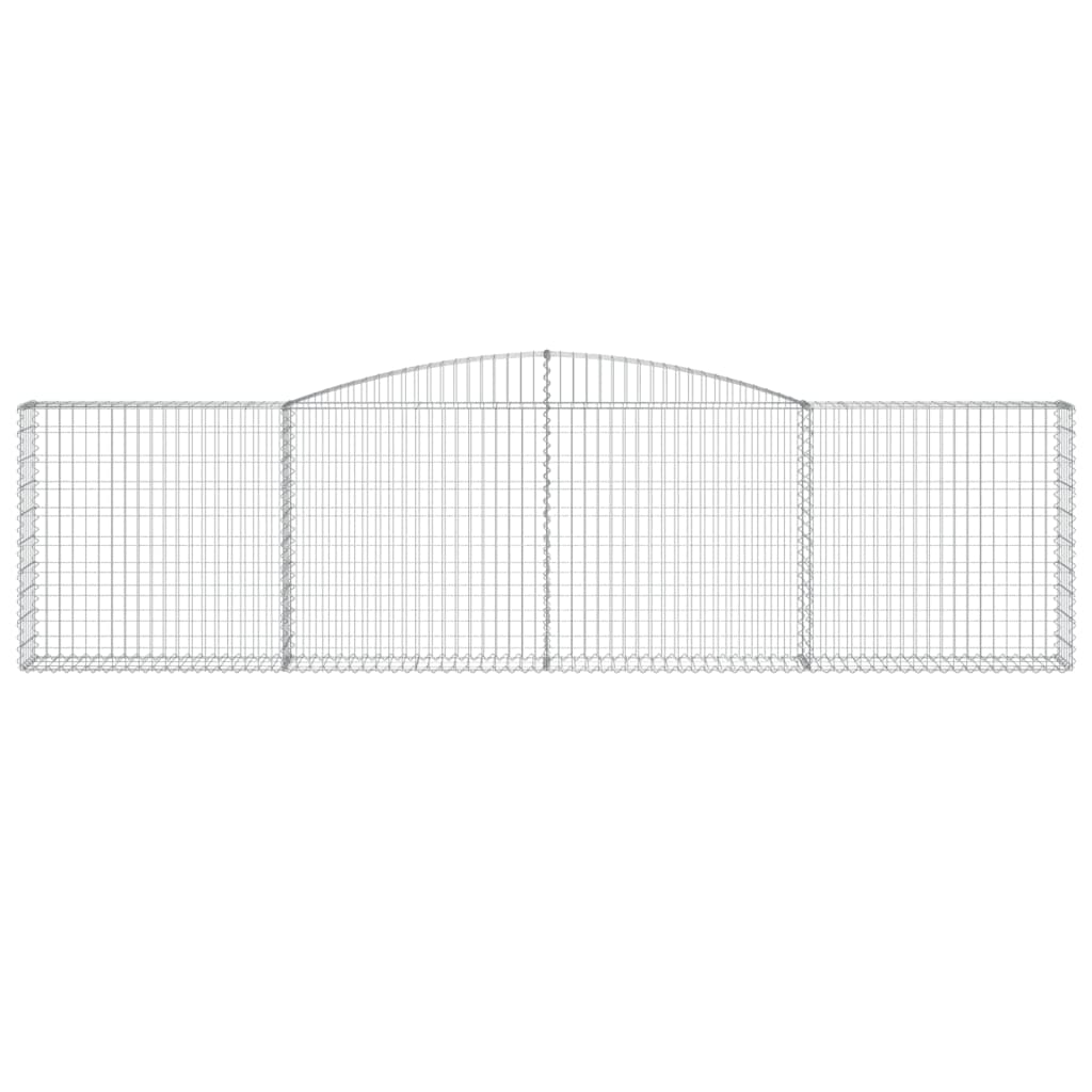 10 db íves horganyzott vas gabion kosár 400x30x100/120 cm