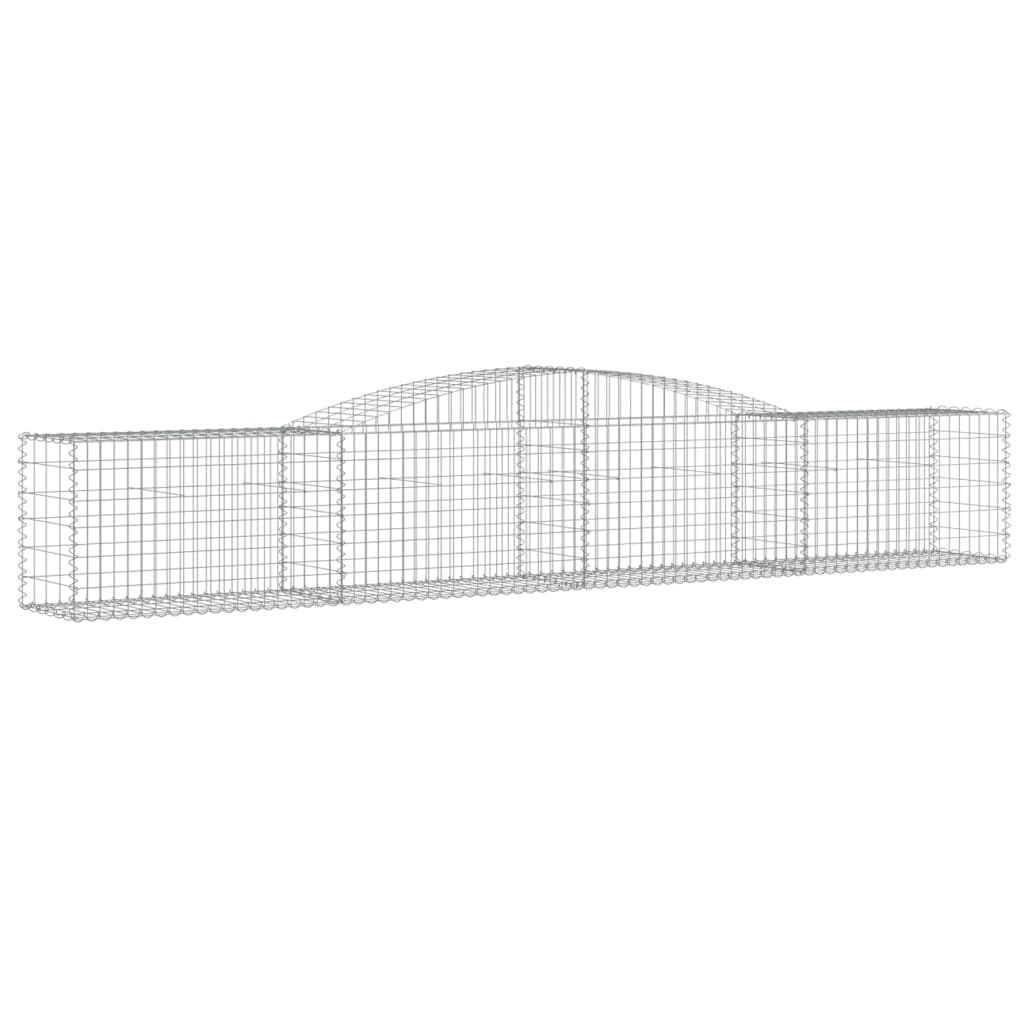 20 db íves horganyzott vas gabion kosár 400x50x60/80 cm