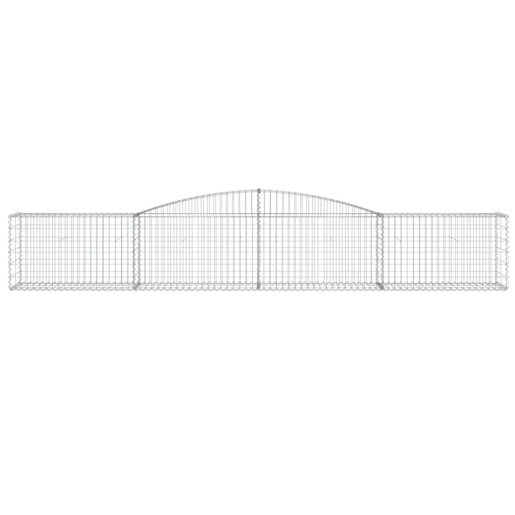 20 db íves horganyzott vas gabion kosár 400x50x60/80 cm