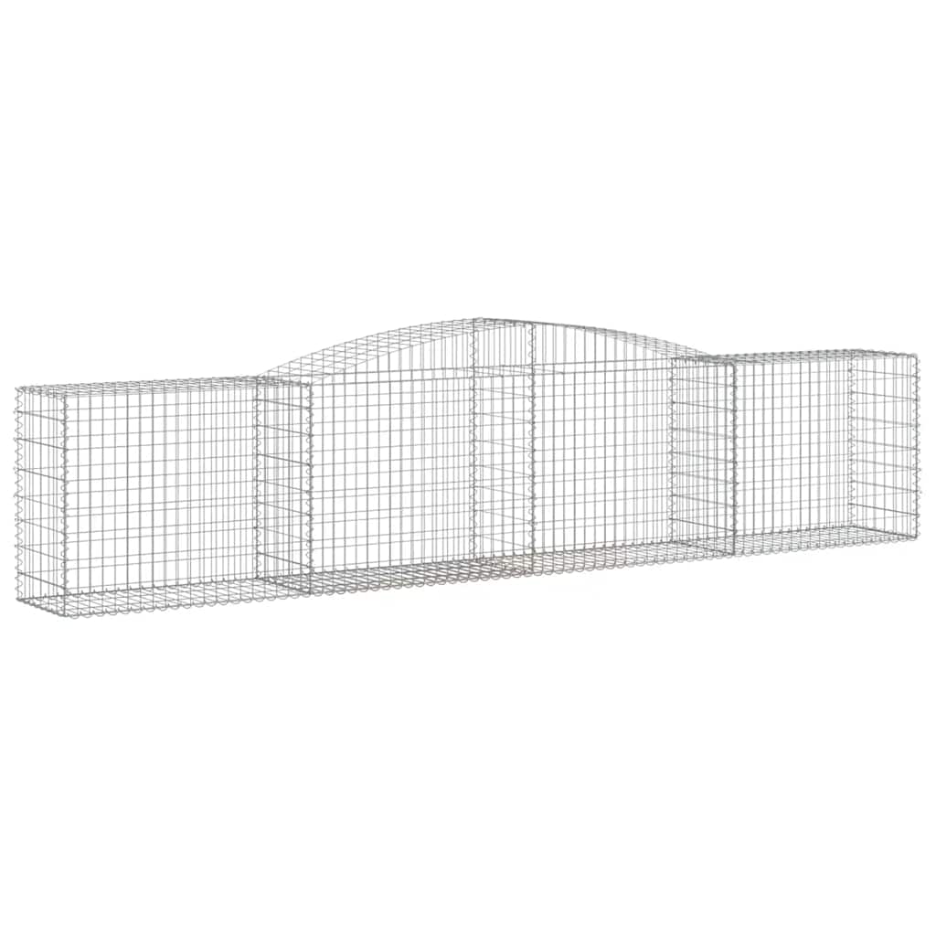 15 db íves horganyzott vas gabion kosár 400x50x80/100 cm